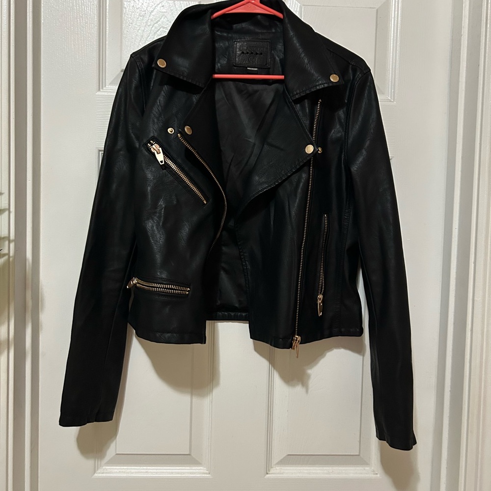 Blank NYC Black pleather Jacket